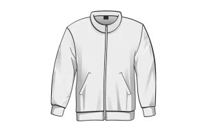 full-zip sweatshirt