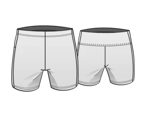 elastic shorts